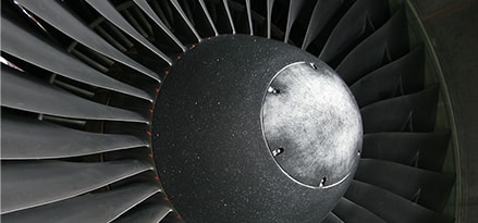 Fan from airplane engine