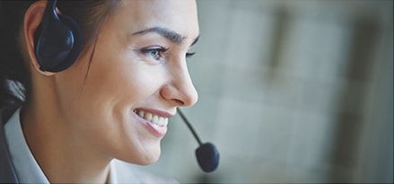 Female customer service representative 