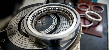 Disassembled jet engine parts