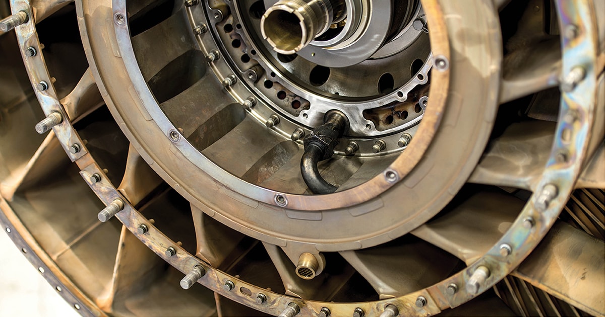 Effect of jet engine oil coking ExxonMobil aviation