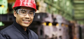 Engineer with a hard hat Engineer with a hard hat