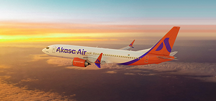 Akasa Air aeroplane
