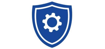 solid sheild blue icon