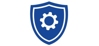 solid sheild blue icon