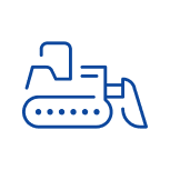Icon of a bulldozer.