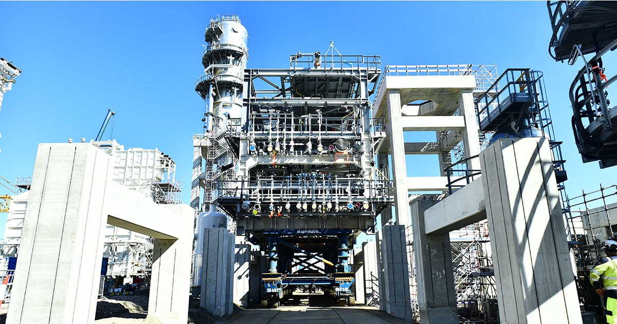 Installation of pre-assembled racks at Rotterdam now complete