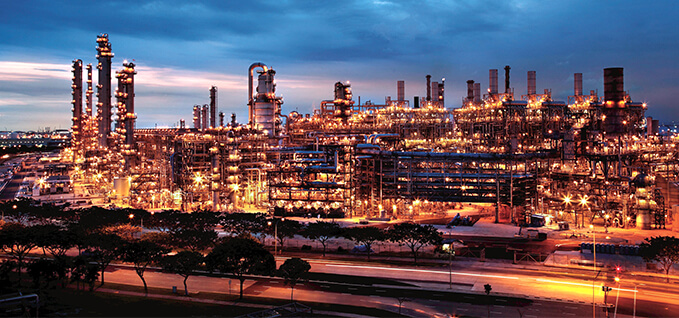 Singapore refinery for base stocks.