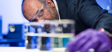 Man working in a lab
