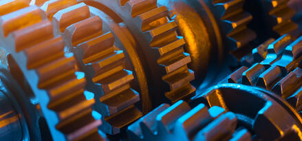 interlocking metal gears