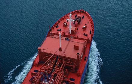 Tanker ship top