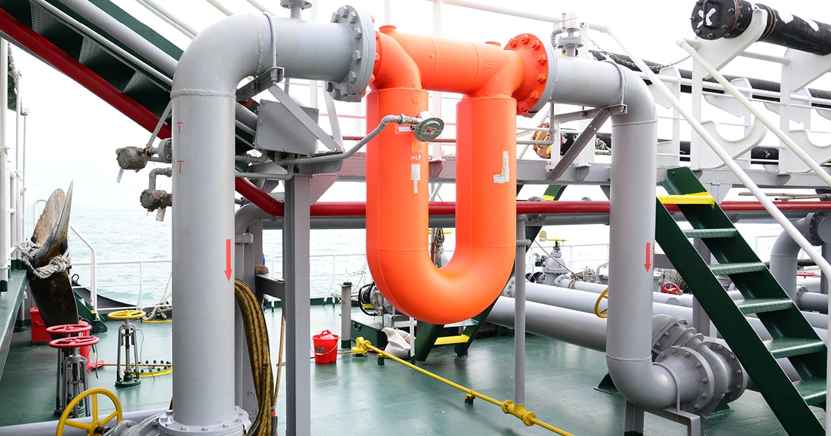 Mass flow metering system ExxonMobil marine