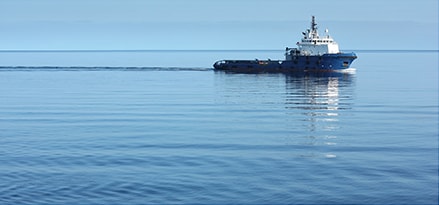 tugboat from a distance