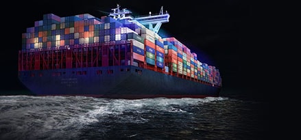 Marine container ship