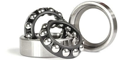 Silver industrial bearings
