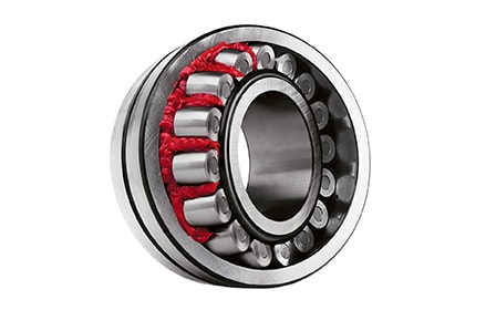 Mobil SHC red grease bearing