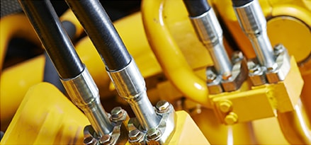 Parts from hydraulic system of constuction machinery