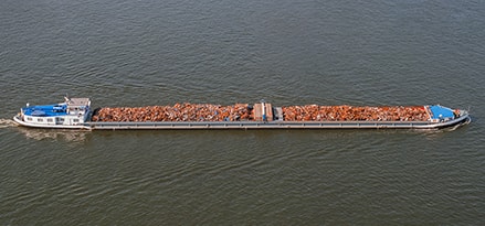 image of boat overhead on body of water