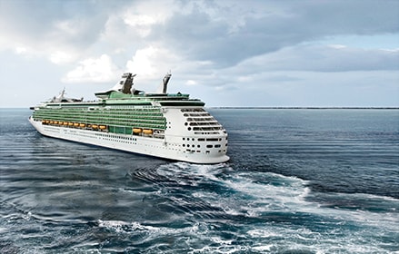Cruise ship in the Cayman Islands