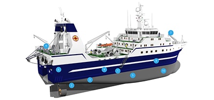 trawler boat schematics