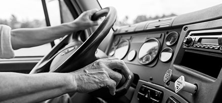 driver at wheel