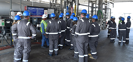 Group of workers meeting